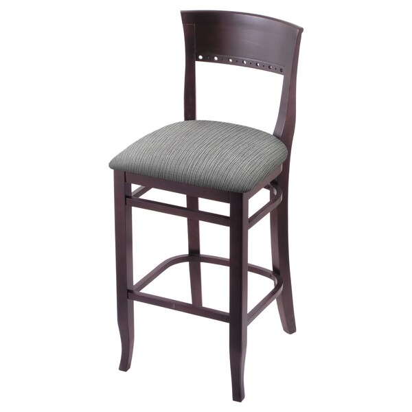 25" Counter Stool, Dark Cherry Finish, Graph Seat